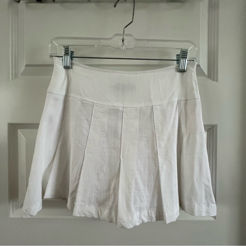 Cotton Candy LA White Tennis Skirt